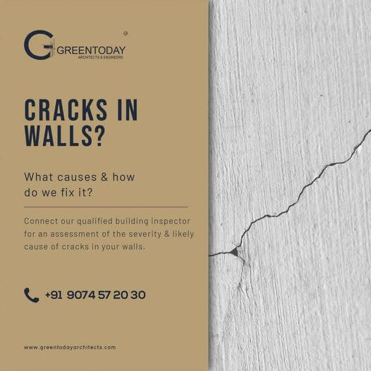 causes and fixing of cracks on wall