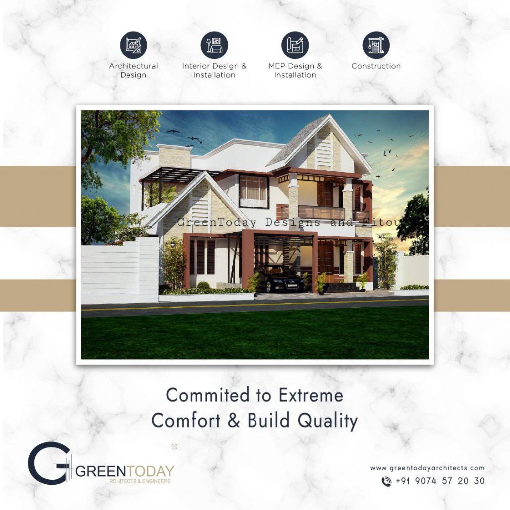 GreenToday Architects provide the best premium Home Builders in Kochi
